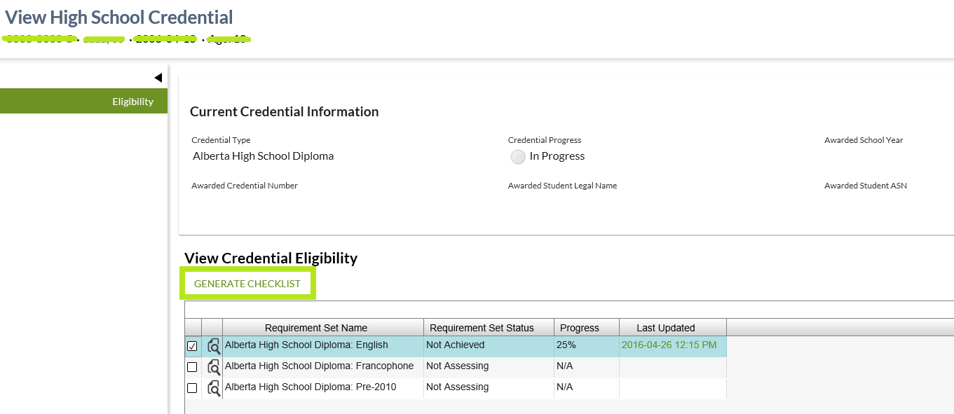 bpmcredchecklist-view-high-school-credential-generate-checklist-png-pasi-knowledge-base